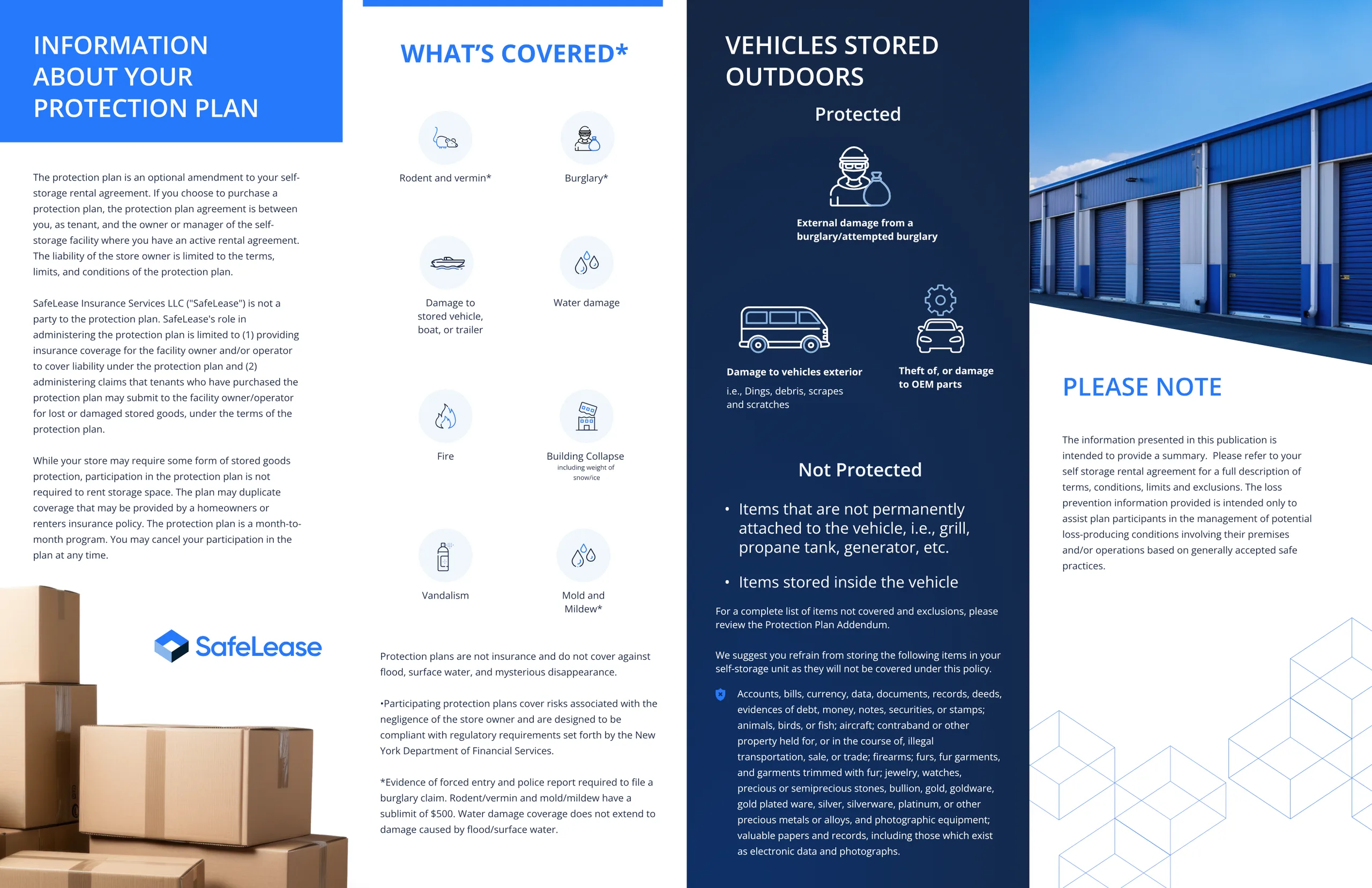 Tenant protection plan brochure, page 2